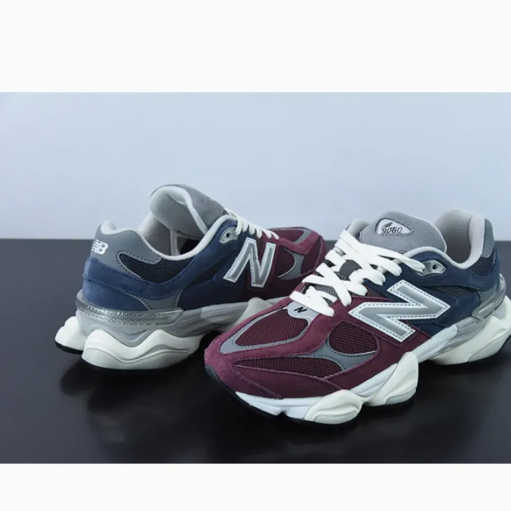 New Balance 9060 Navy/Burgundy-Silver U9060GBN