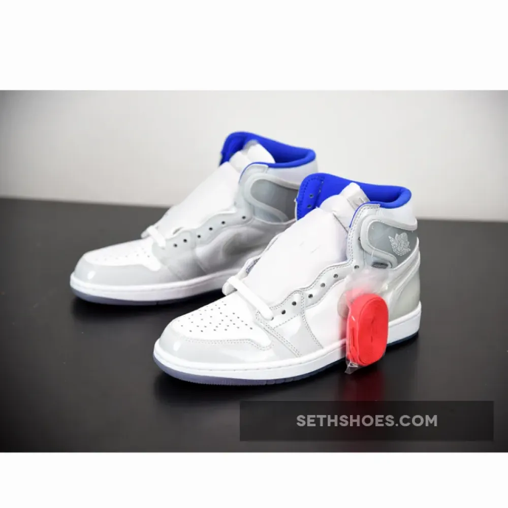 Air Jordan 1 High Zoom White/Racer Blue-White  CK6637-104