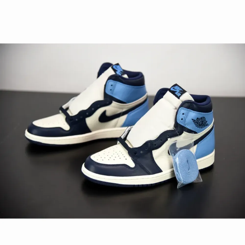 Air Jordan 1 Retro High OG Sail/Obsidian-University Blue 555088-140