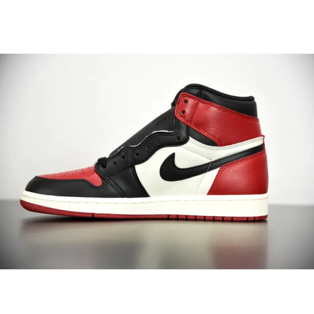 Air Jordan 1 Retro High OG “Bred Toe” Gym Red/Black-Summit White 555088-610