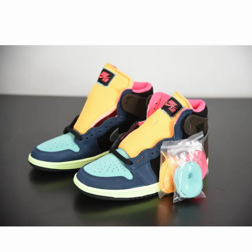Air Jordan 1 High OG “Bio Hack” Baroque Brown/Black-Laser Orange-Racer Pink 555088-201