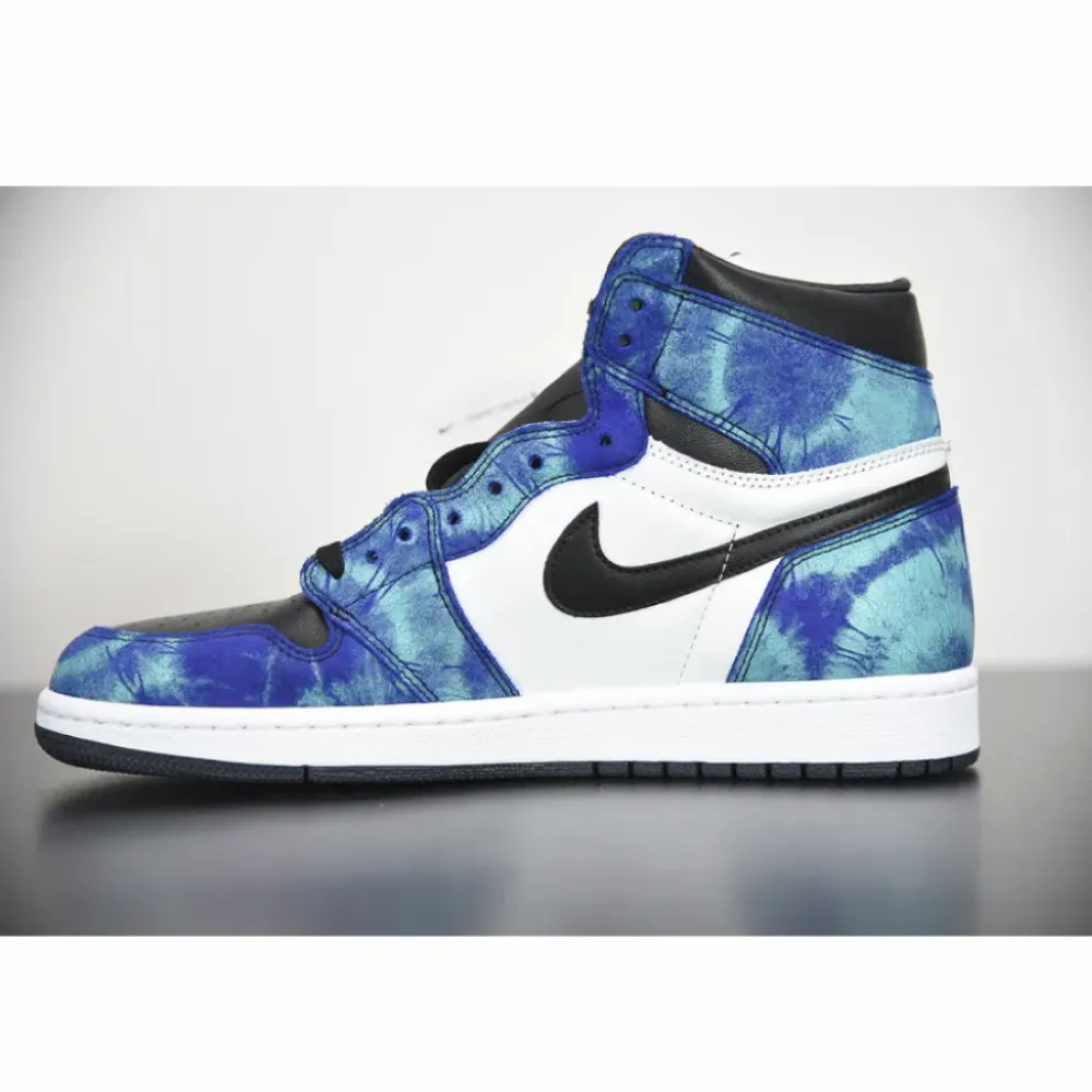 Air Jordan 1 High OG “Tie-Dye” White/Black-Aurora Green  CD0461-100