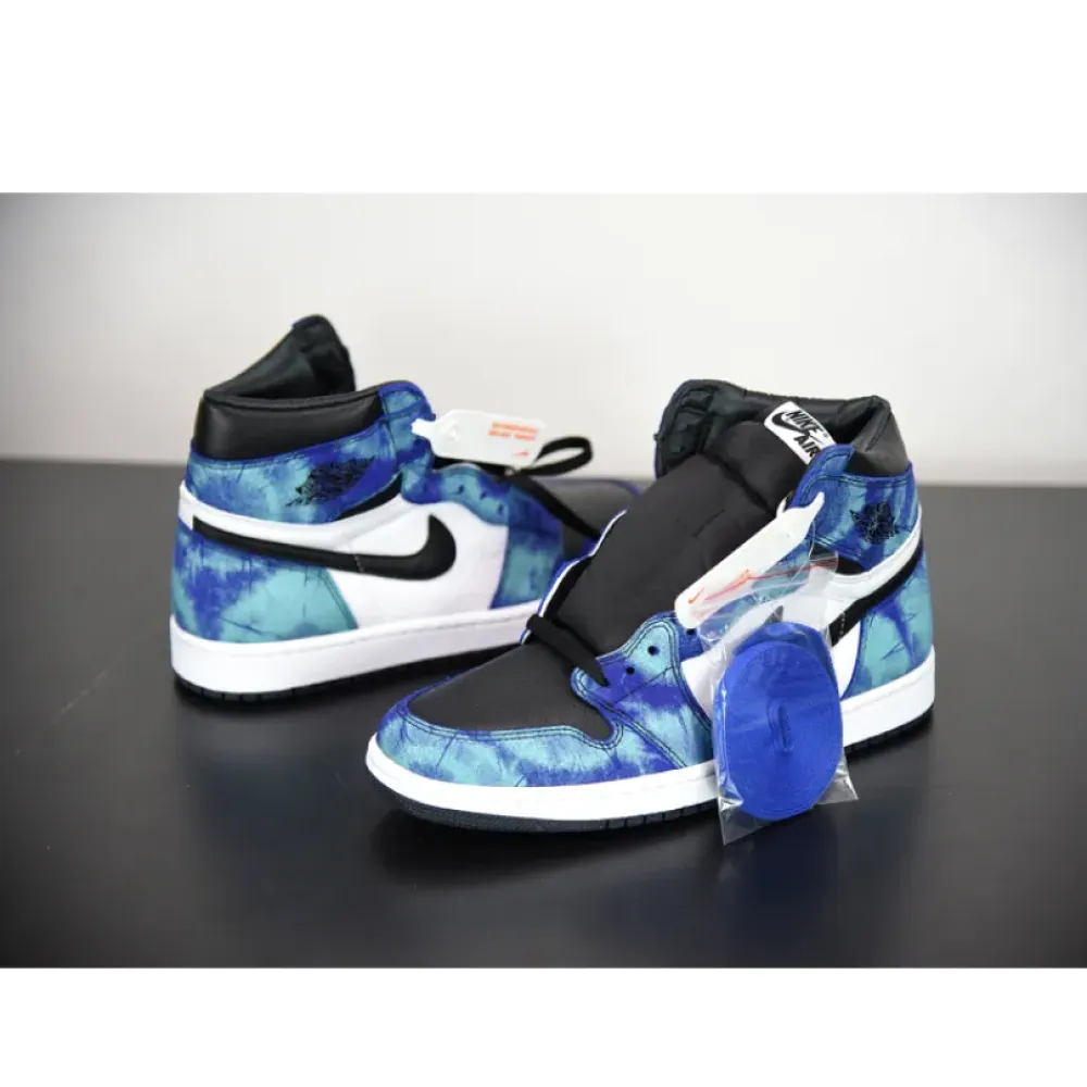 Air Jordan 1 High OG “Tie-Dye” White/Black-Aurora Green  CD0461-100