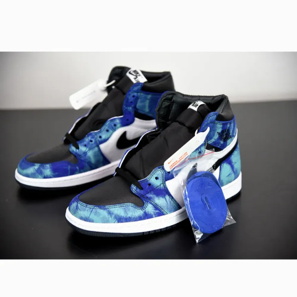 Air Jordan 1 High OG “Tie-Dye” White/Black-Aurora Green  CD0461-100