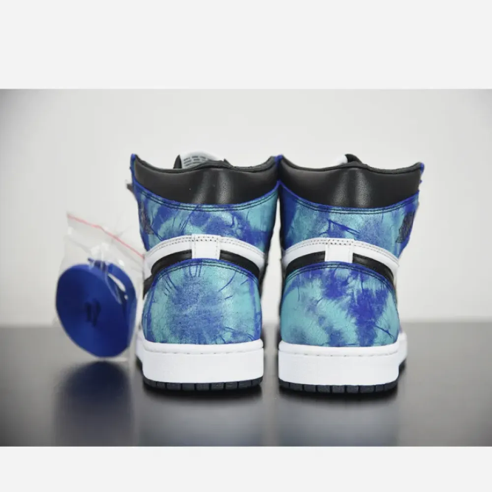 Air Jordan 1 High OG “Tie-Dye” White/Black-Aurora Green  CD0461-100