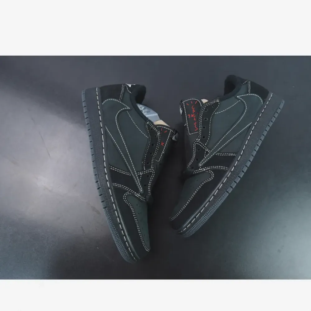 Travis Scott x Air Jordan 1 Low OG “Black Phantom”  DM7866-001