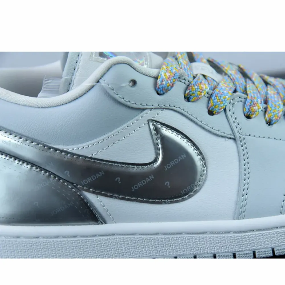 Air Jordan 1 Low “Lucky Dip” White/Light Grey  DX6070-101