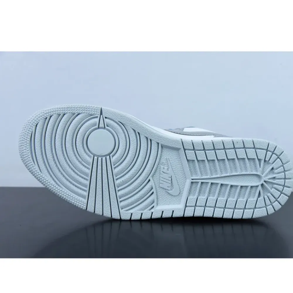 Air Jordan 1 Low “Lucky Dip” White/Light Grey  DX6070-101