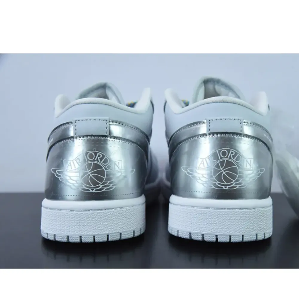 Air Jordan 1 Low “Lucky Dip” White/Light Grey  DX6070-101