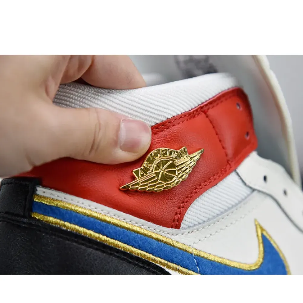 Air Jordan 1 Mid “Homecoming” Sail/Metallic Gold-Gym Red-Black DC1426-100