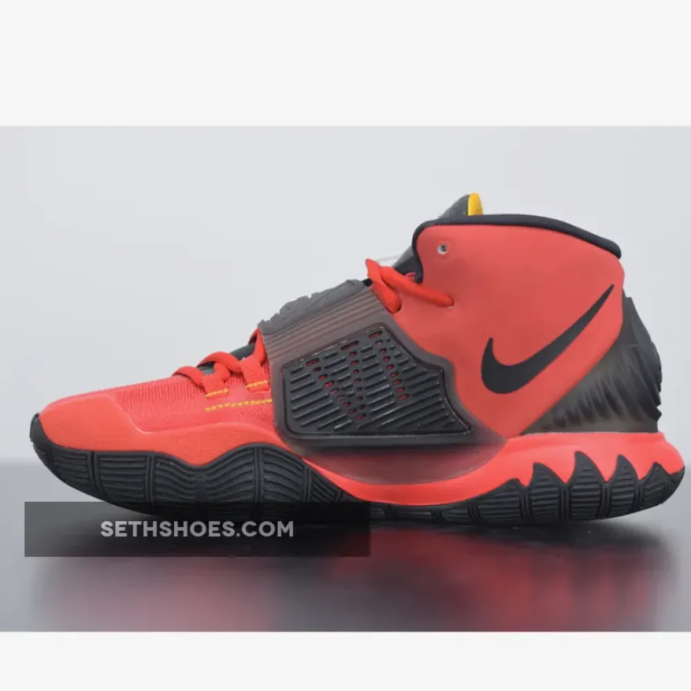 Nike Kyrie 6 “Bruce Lee” Comet Red/Black-Metallic Silver-Del Sol CJ1290-600