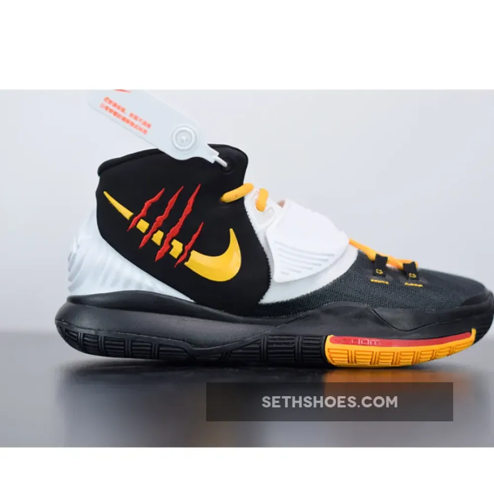 Nike Kyrie 6 “Bruce Lee” Black White Yellow CJ1290-001