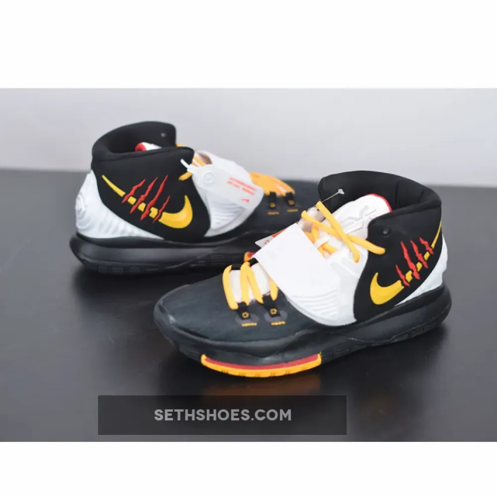 Nike Kyrie 6 “Bruce Lee” Black White Yellow CJ1290-001