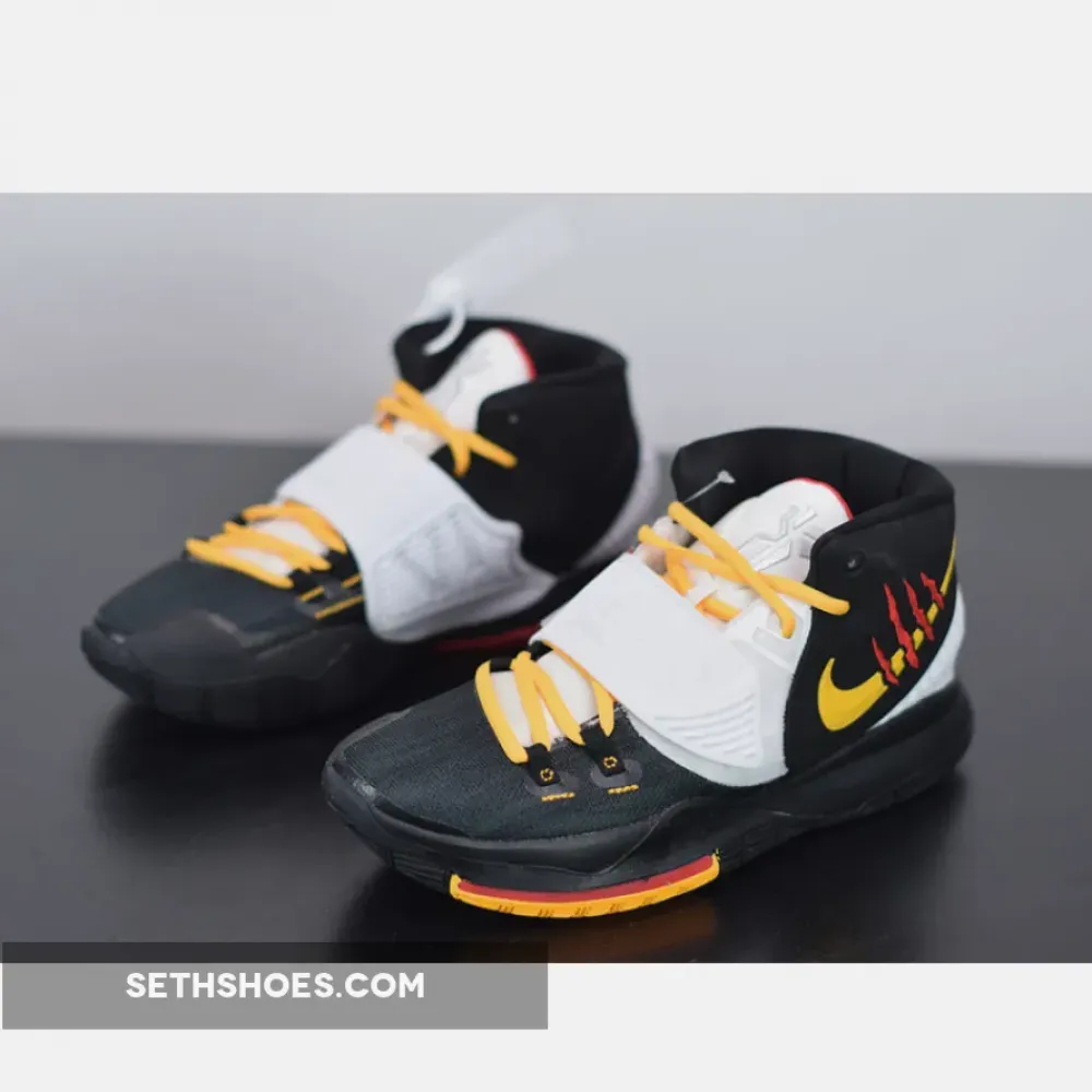 Nike Kyrie 6 “Bruce Lee” Black White Yellow CJ1290-001