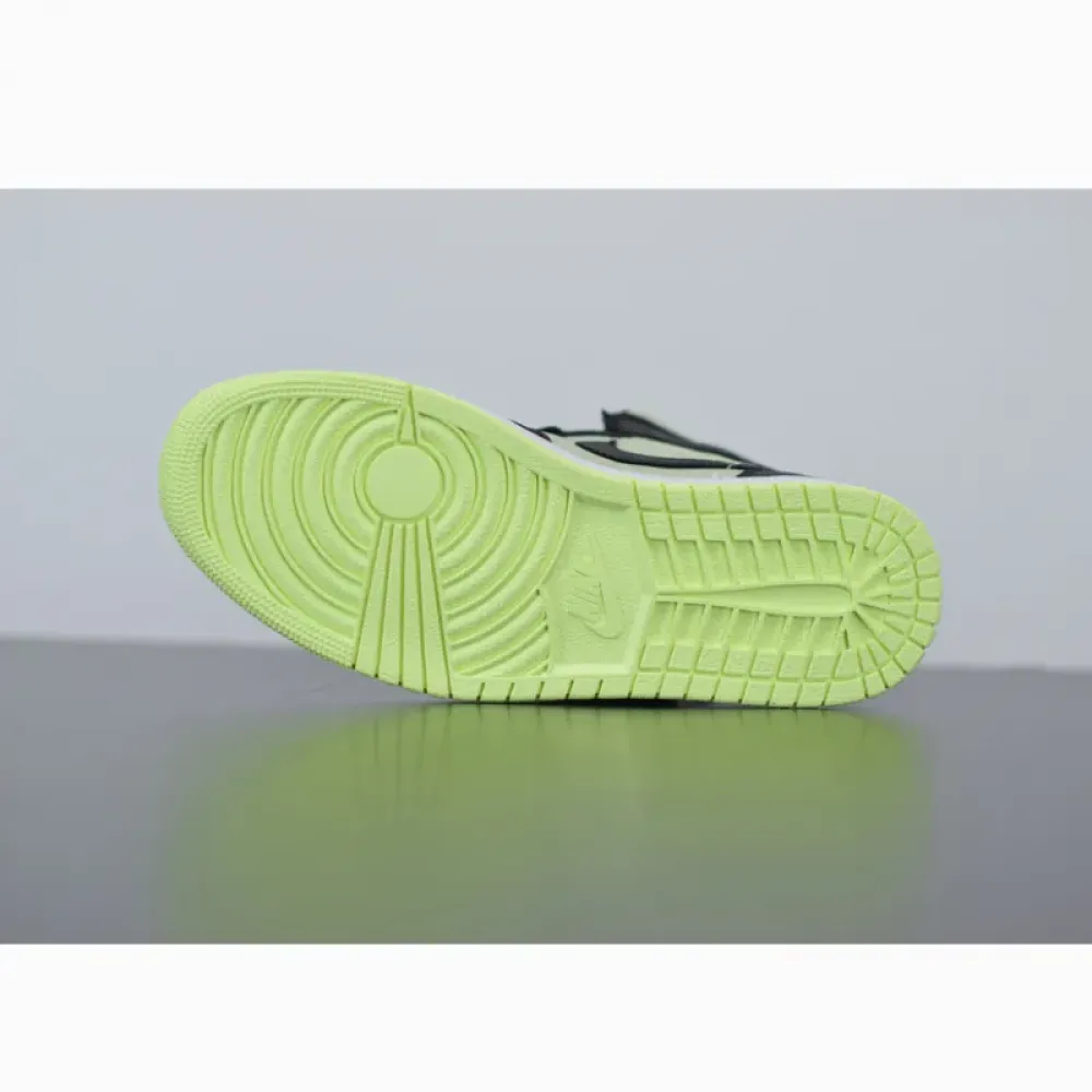 Air Jordan 1 Mid SE Black/Chile Red-Barely Volt CV5276-003