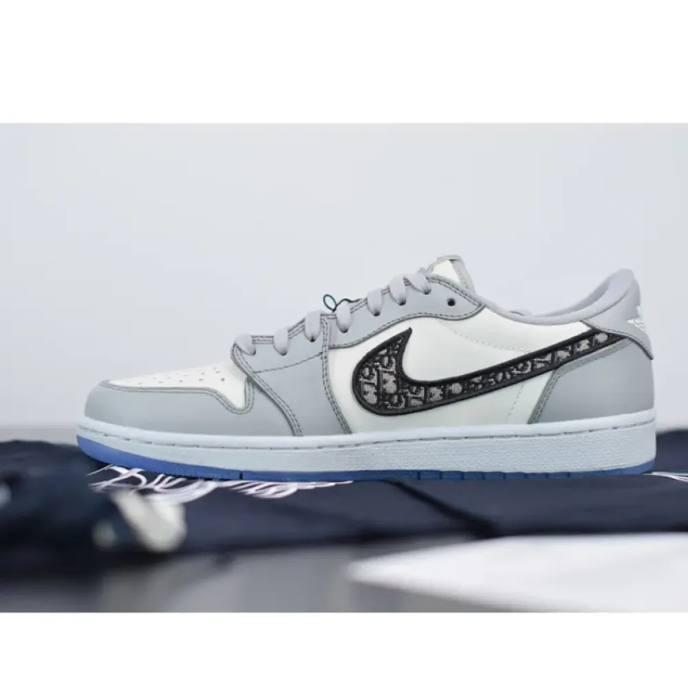 Dior x Air Jordan 1 Low Wolf Grey/Sail-Photon Dust-White CN8608-002