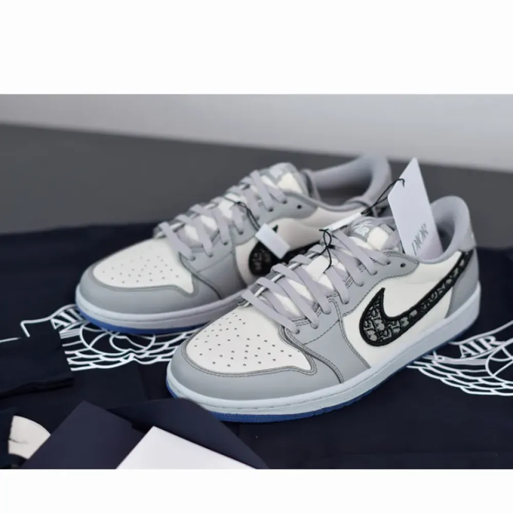 Dior x Air Jordan 1 Low Wolf Grey/Sail-Photon Dust-White CN8608-002