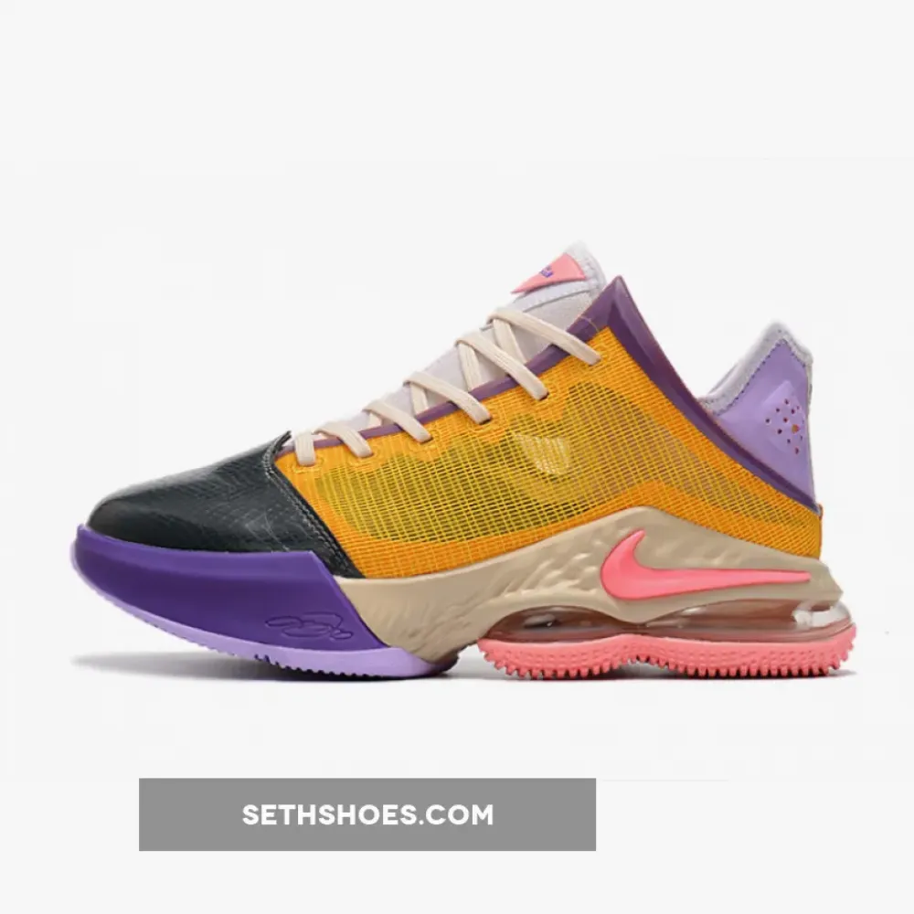 Nike LeBron 19 Low “Mismatch” Lilac/Pink Glaze  DO9829-500