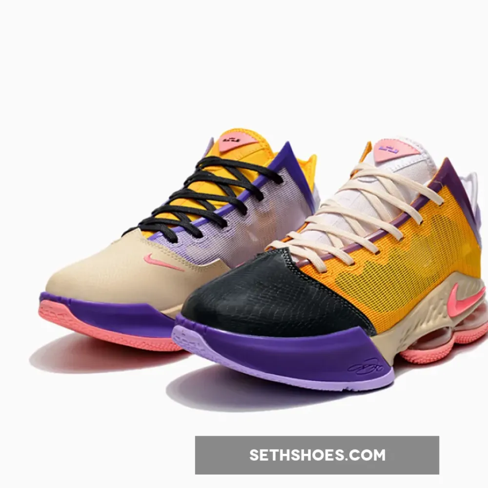 Nike LeBron 19 Low “Mismatch” Lilac/Pink Glaze  DO9829-500