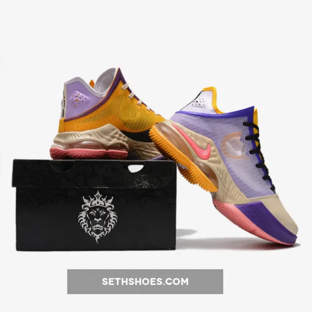 Nike LeBron 19 Low “Mismatch” Lilac/Pink Glaze  DO9829-500