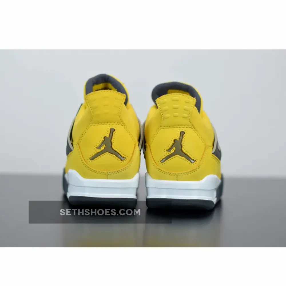 Air Jordan 4 Retro “Lightning” Tour Yellow/White-Dark Blue Grey CT8527-700