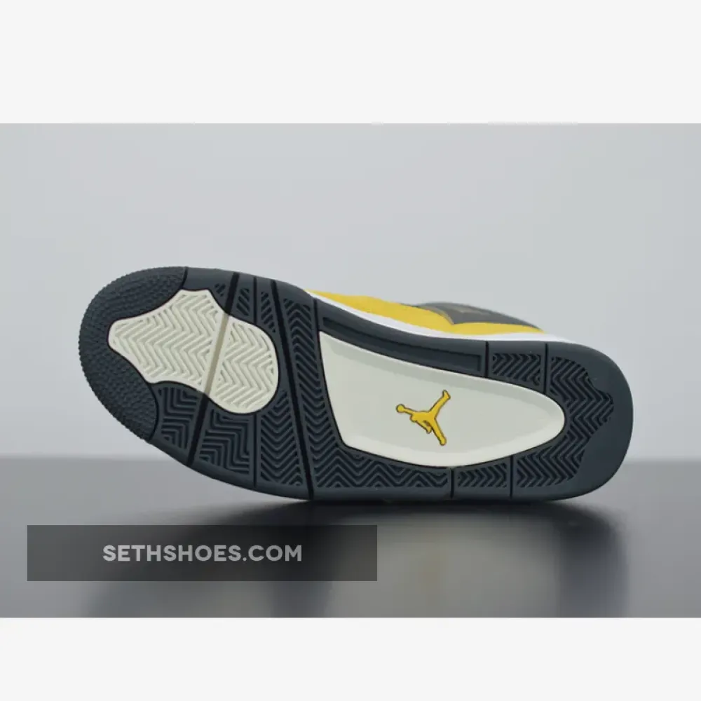 Air Jordan 4 Retro “Lightning” Tour Yellow/White-Dark Blue Grey CT8527-700