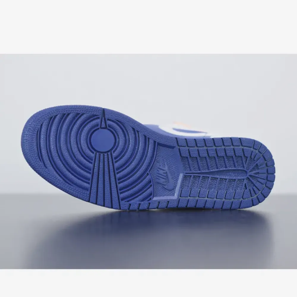 Air Jordan 1 Mid White/Deep Royal Blue-Track Red-Laser Orange 554724-131