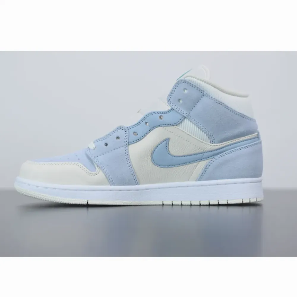 Air Jordan 1 Mid SE Light Blue White  DA4666-100