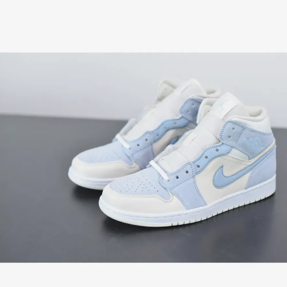 Air Jordan 1 Mid SE Light Blue White  DA4666-100
