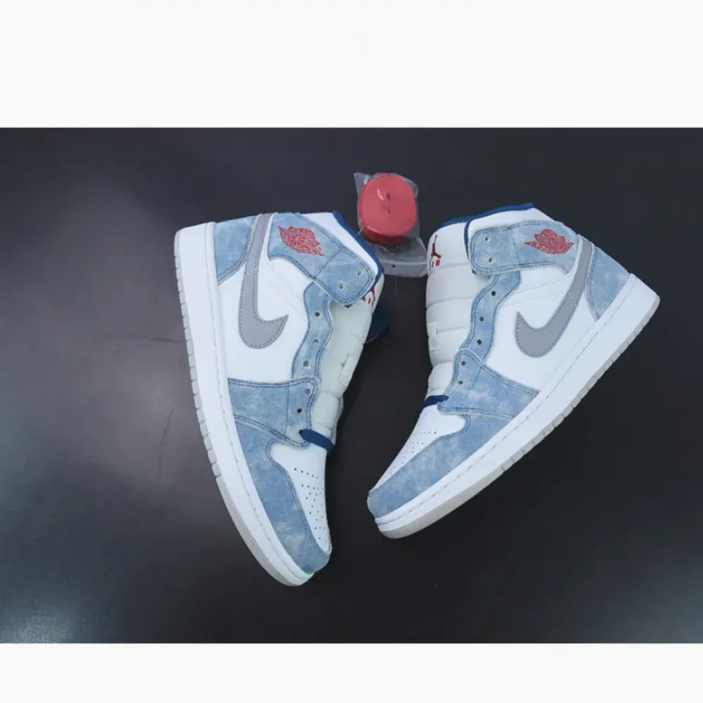 Air Jordan 1 Mid French Blue Fire Red  DN3706-401