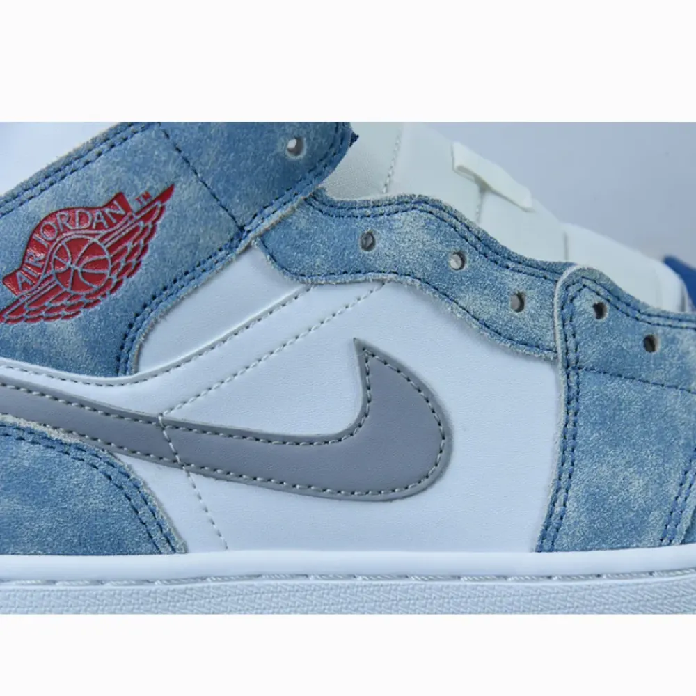 Air Jordan 1 Mid French Blue Fire Red  DN3706-401