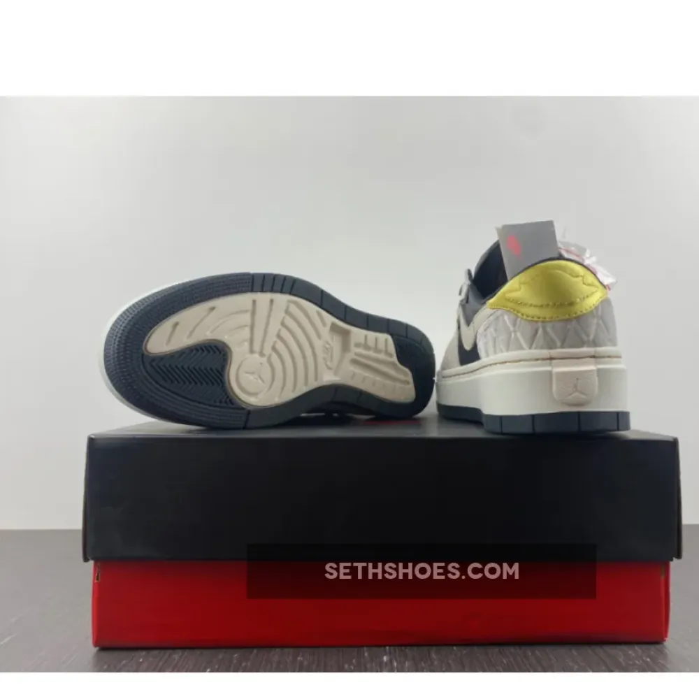 Air Jordan 1 Elevate Low SE Black/Grey-Gold  DV1494-001