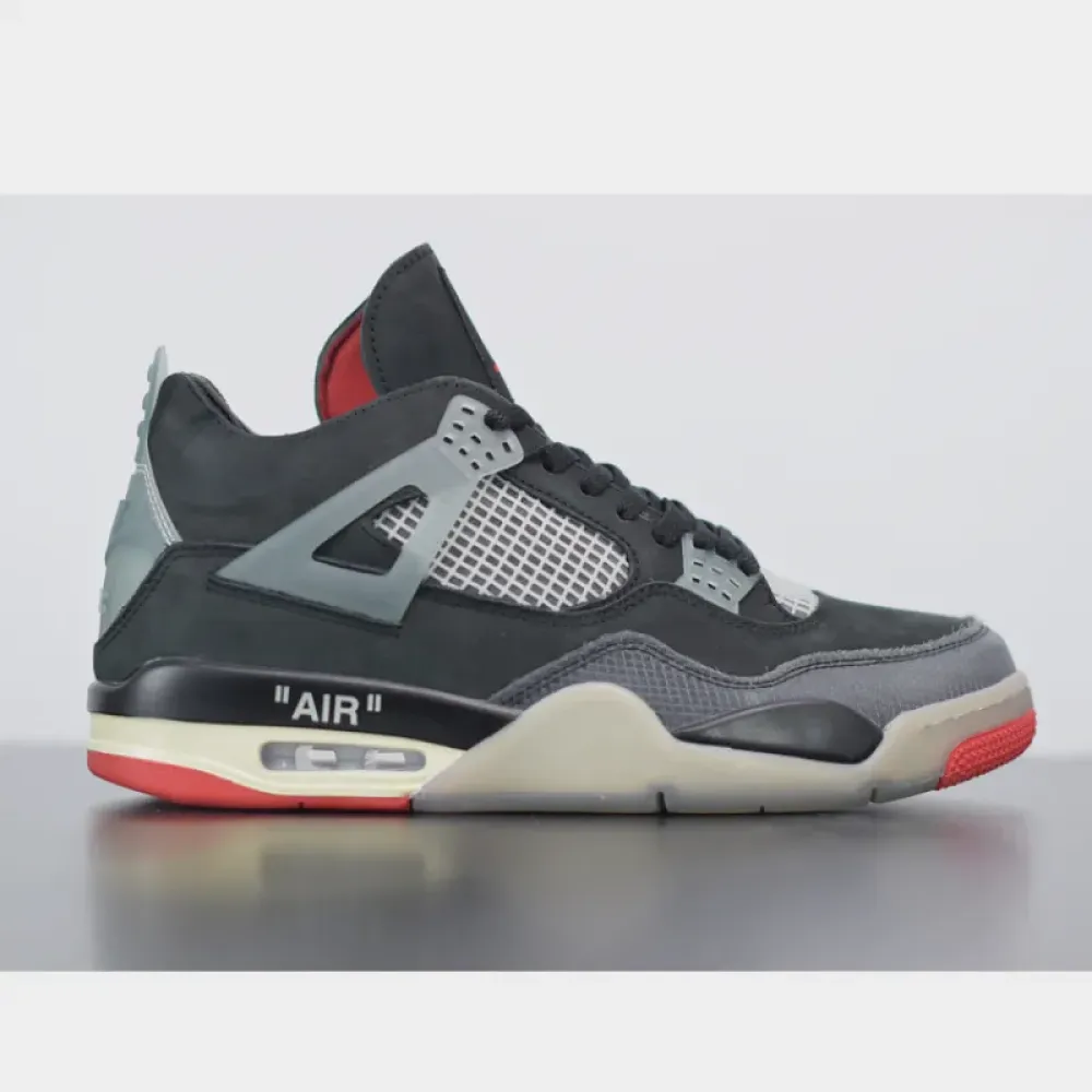 Off-White x Air Jordan 4 Bred