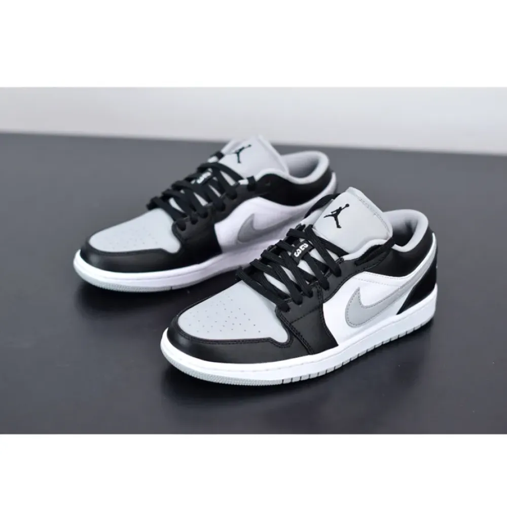 Air Jordan 1 Low Black/Light Smoke Grey-White  553558-039