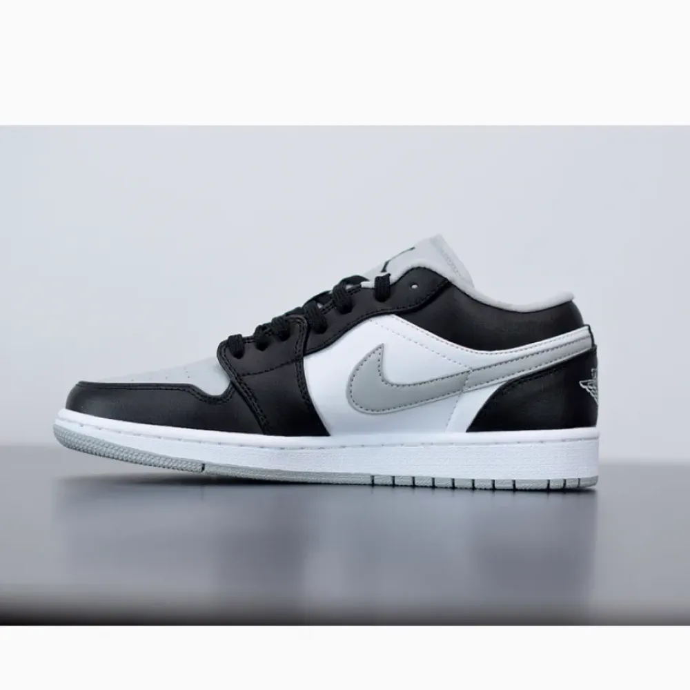 Air Jordan 1 Low Black/Light Smoke Grey-White  553558-039