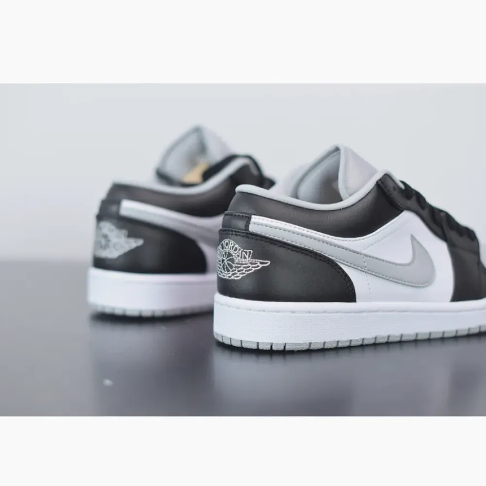 Air Jordan 1 Low Black/Light Smoke Grey-White  553558-039