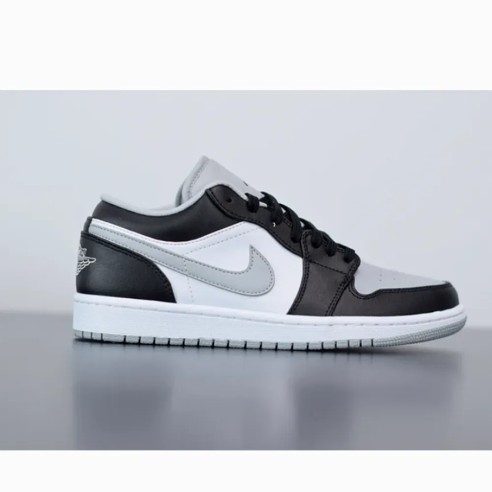 Air Jordan 1 Low Black/Light Smoke Grey-White  553558-039