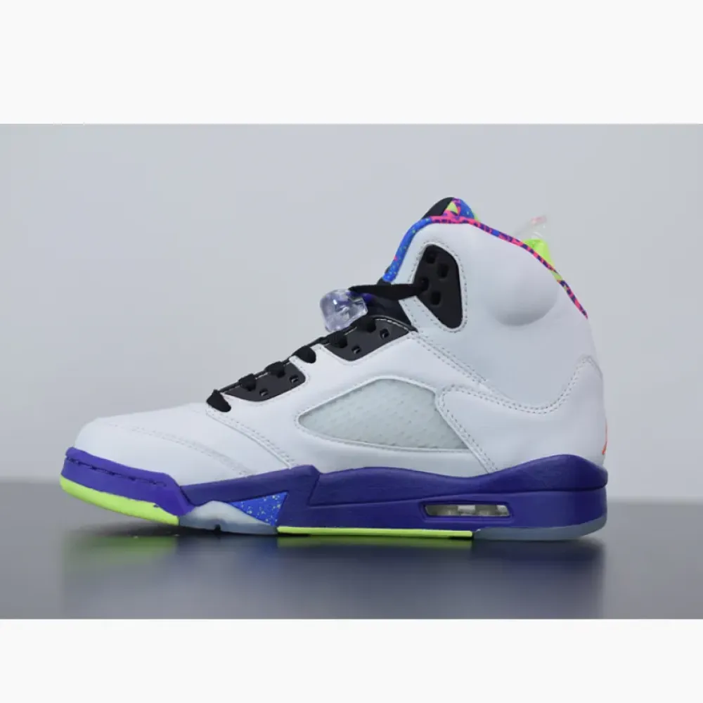 Air Jordan 5 “Alternate Bel-Air” White/Purple-Pink-Ghost Green  DB3335-100