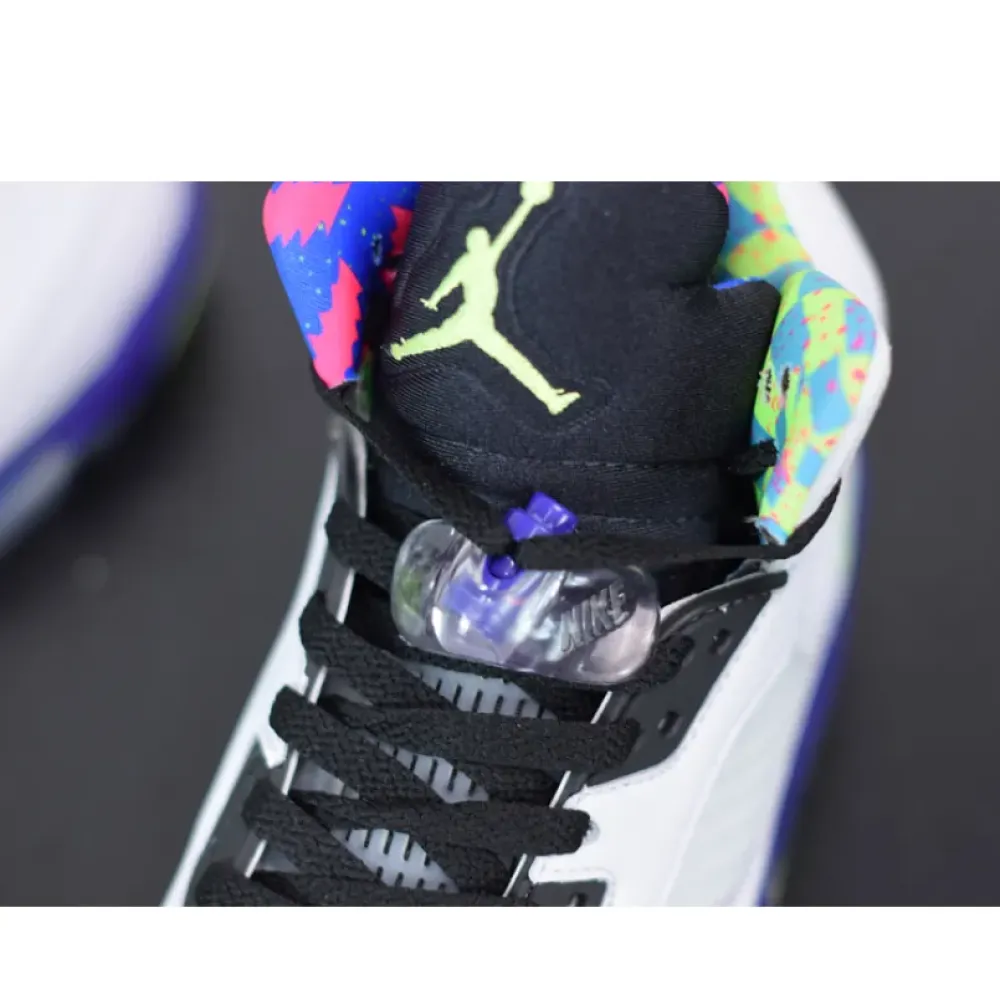 Air Jordan 5 “Alternate Bel-Air” White/Purple-Pink-Ghost Green  DB3335-100