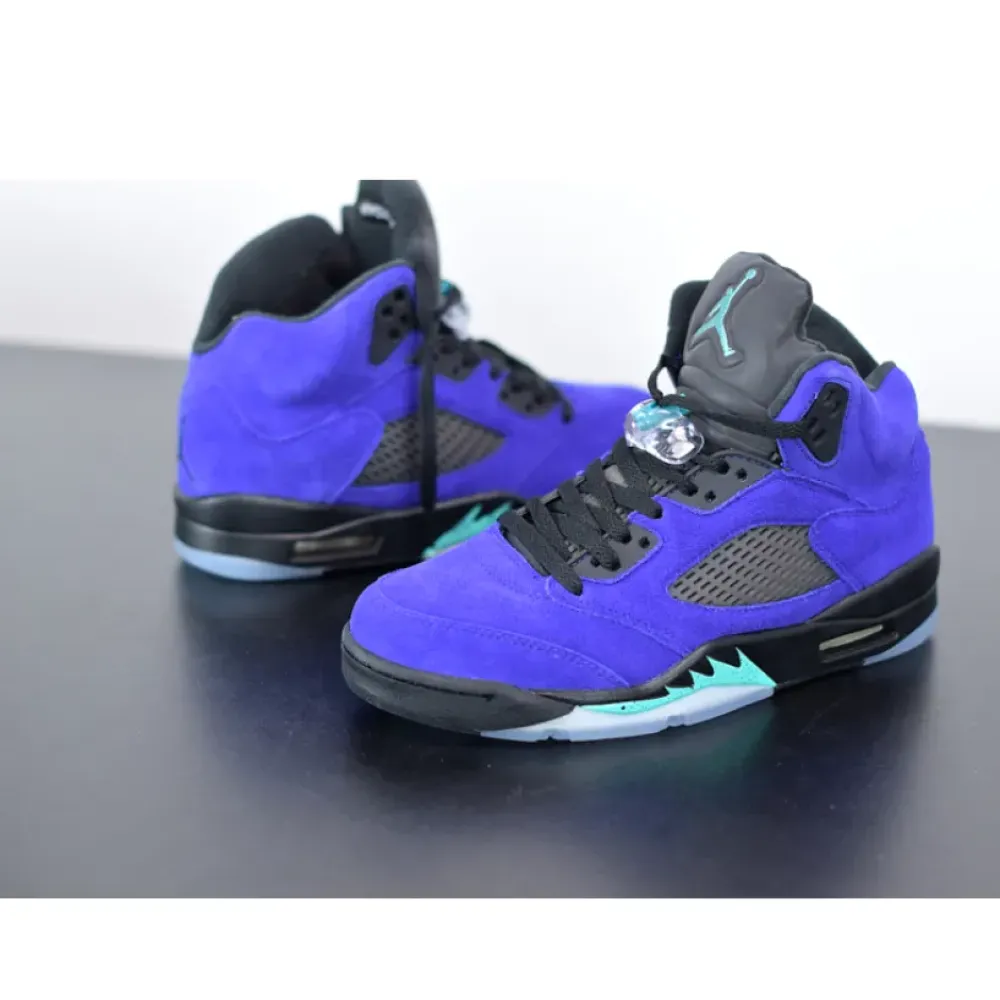 Air Jordan 5 “Alternate Grape” Grape Ice/Black-Clear-New Emerald 136027-500