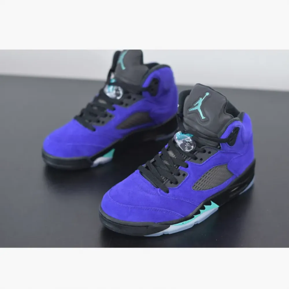 Air Jordan 5 “Alternate Grape” Grape Ice/Black-Clear-New Emerald 136027-500