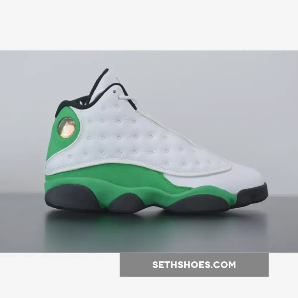 Air Jordan 13 White/Black-Lucky Green  DB6537-113