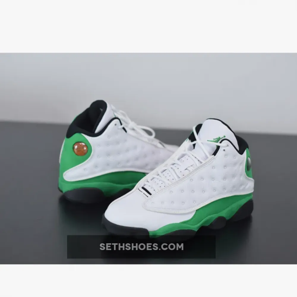 Air Jordan 13 White/Black-Lucky Green  DB6537-113
