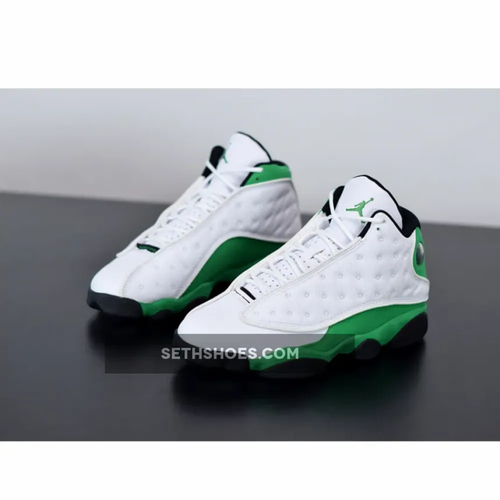 Air Jordan 13 White/Black-Lucky Green  DB6537-113