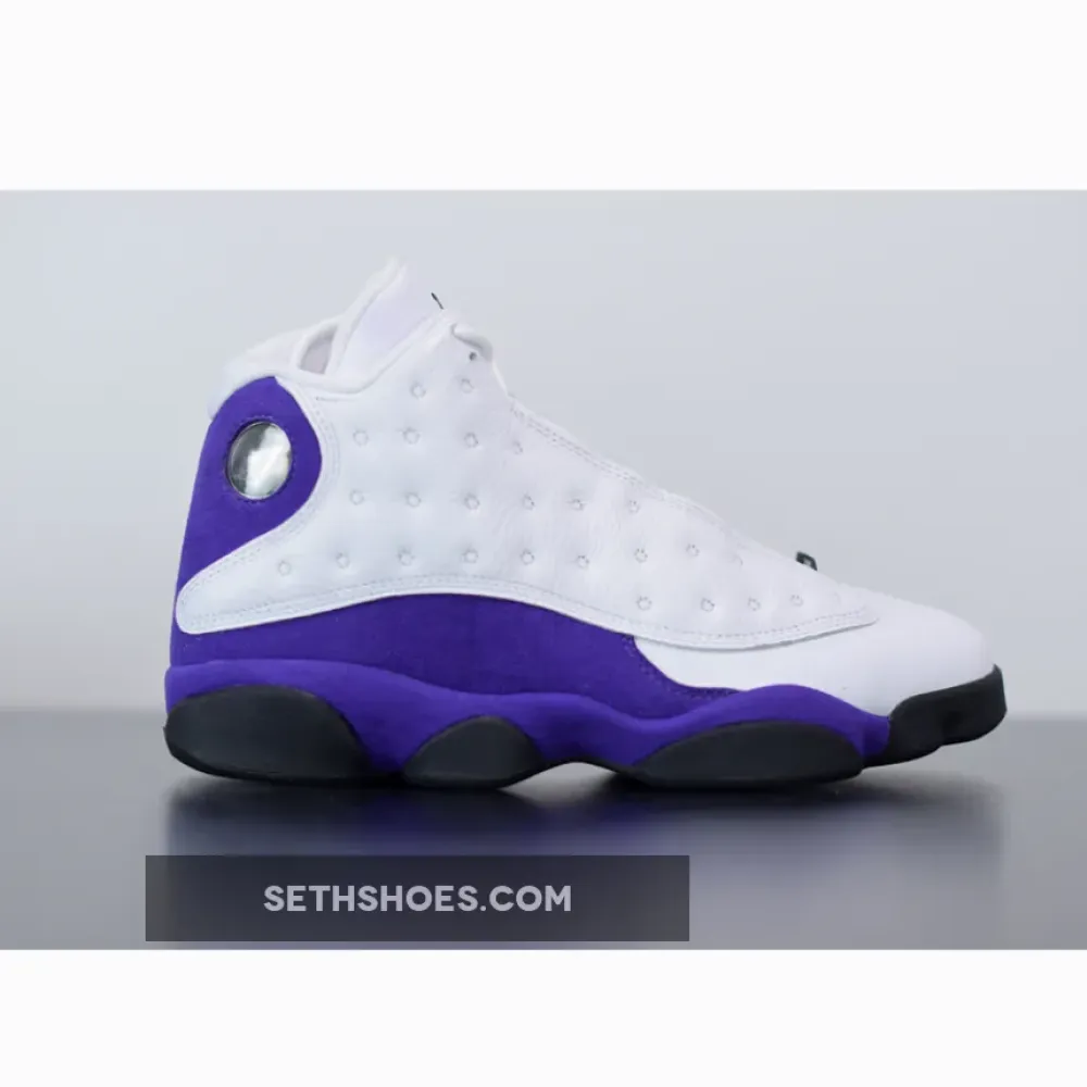 Air Jordan 13 “Lakers” White/Black-Court Purple-University Gold 414571-105
