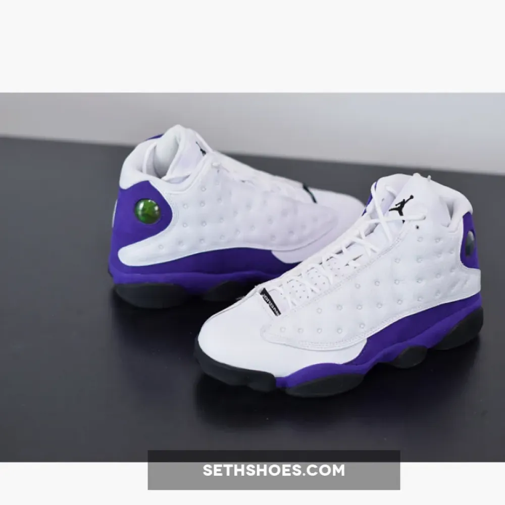 Air Jordan 13 “Lakers” White/Black-Court Purple-University Gold 414571-105