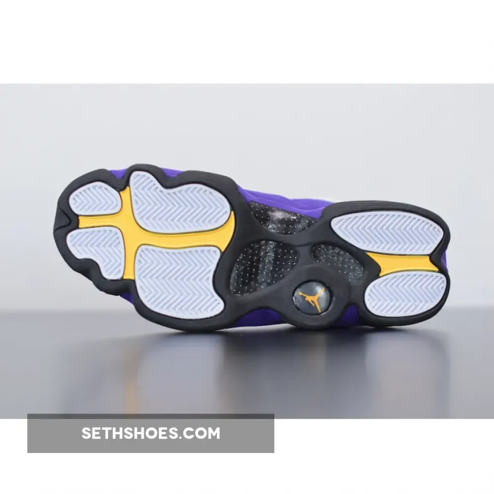 Air Jordan 13 “Lakers” White/Black-Court Purple-University Gold 414571-105