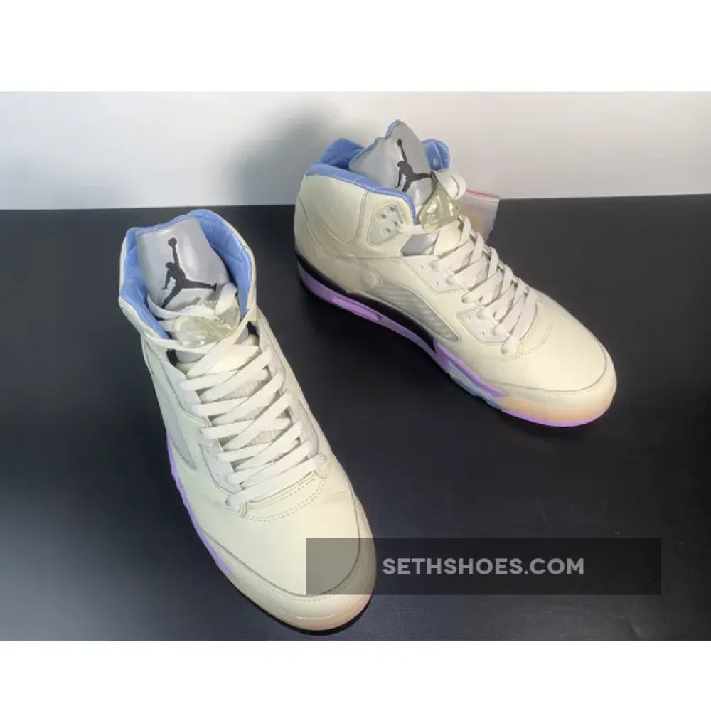 DJ Khaled x Air Jordan 5 We The Best Sail/Washed Yellow-Violet Star DV4982-175