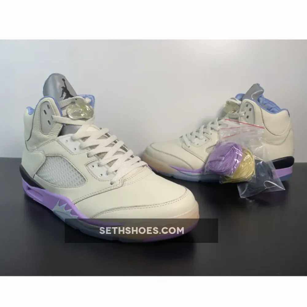 DJ Khaled x Air Jordan 5 We The Best Sail/Washed Yellow-Violet Star DV4982-175