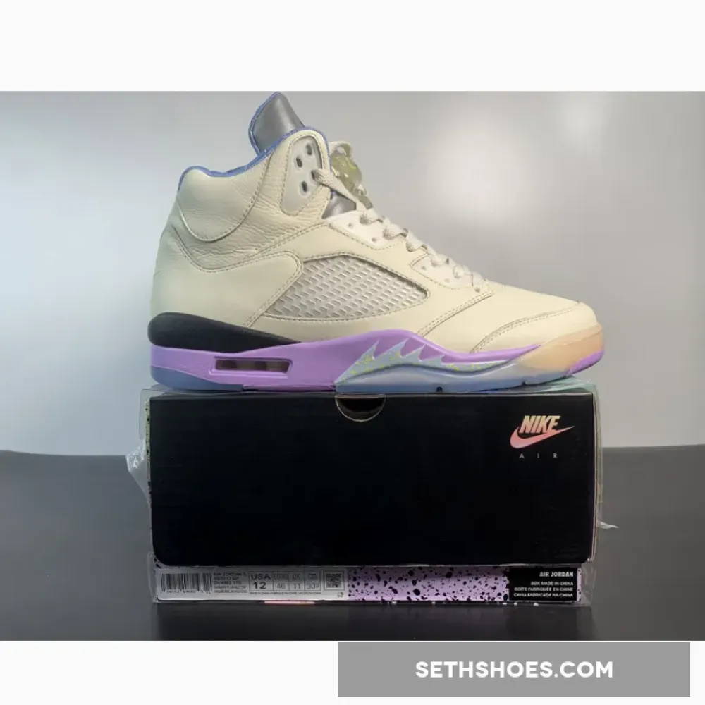 DJ Khaled x Air Jordan 5 We The Best Sail/Washed Yellow-Violet Star DV4982-175